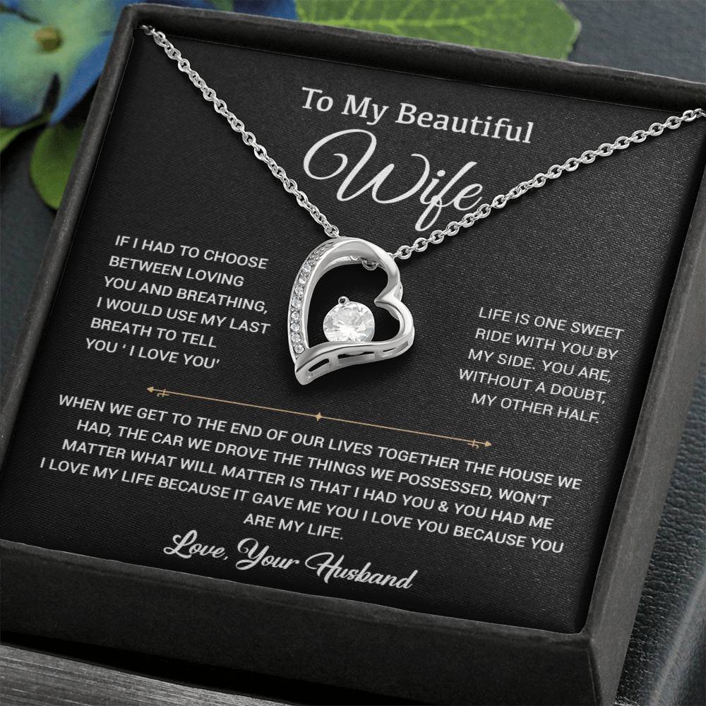 To My Wife Necklace, Gift For Wife, Anniversary Gift For Wife, Christmas Gift
