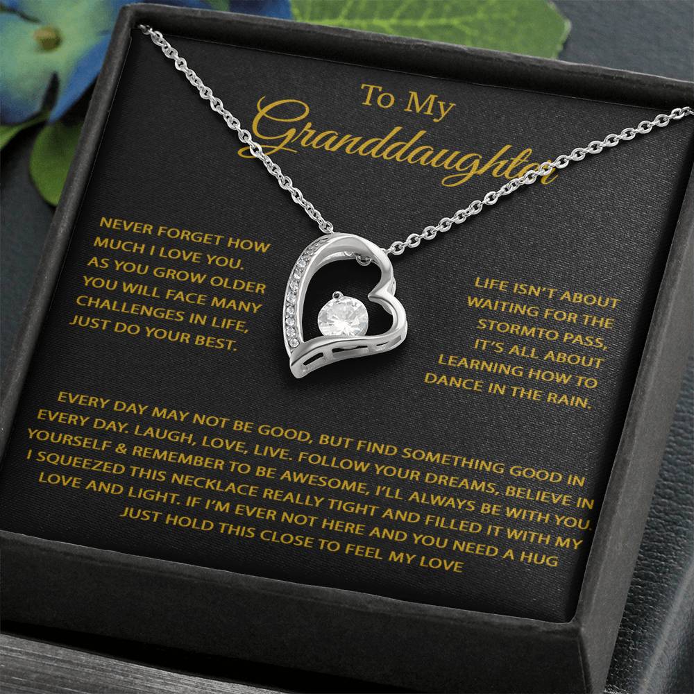 To My Granddaughter Necklace, Birthday Gift For Granddaughter, Birthday Gifts 26_9