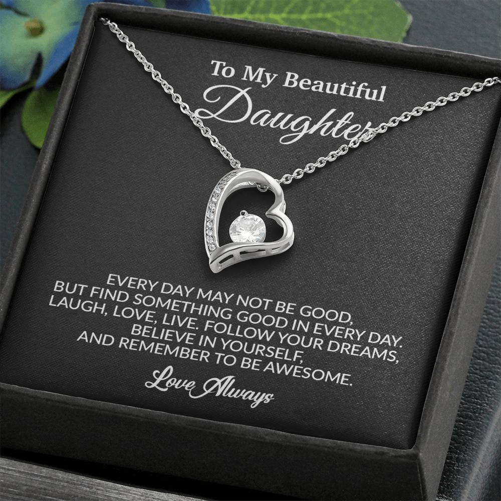 To My Daughter Necklace, Gift for Daughter from Dad, Father Daughter Necklace
