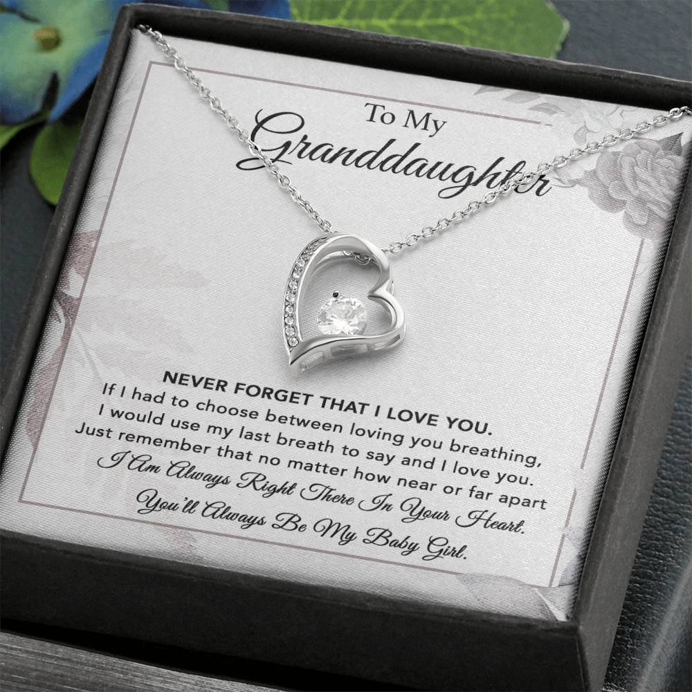 To My Granddaughter Necklace, Gift From Grandpa, Necklace For Granddaughter 6_1