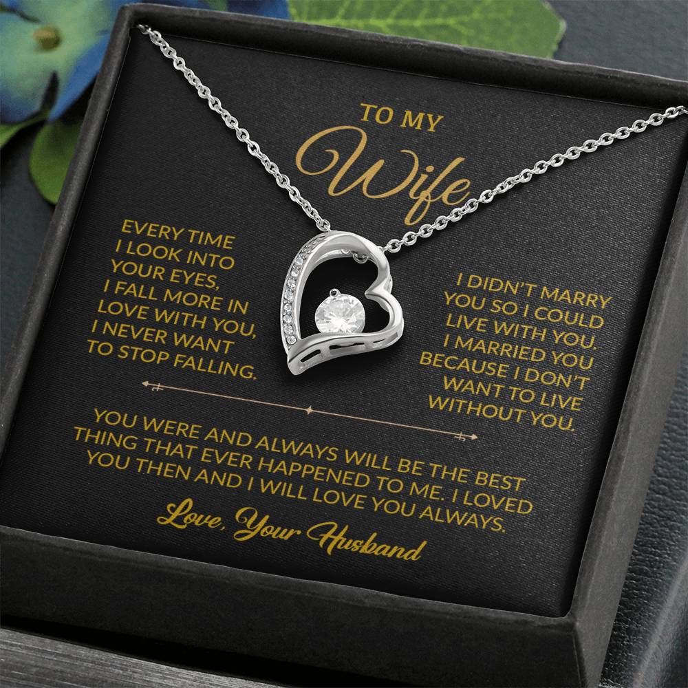 To My Wife Necklace, Gift For Wife, Anniversary Gift For Wife, Necklace For Wife