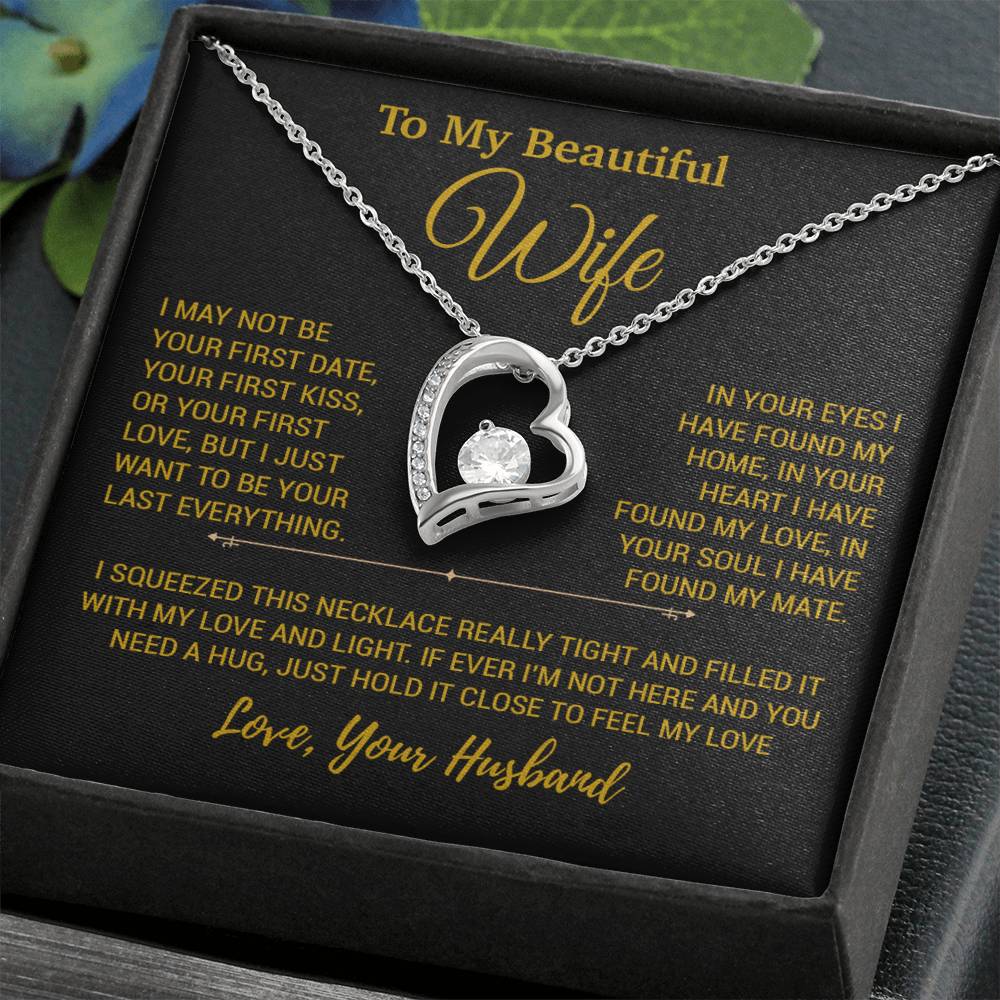 To My Wife Necklace, Christmas Gifts For Women, Anniversary Gift For Wife 23_12_Gold