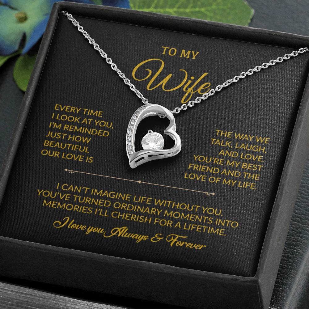 To My Wife Necklace, Gift For Wife, Anniversary Gift For Wife, Necklace For Wife