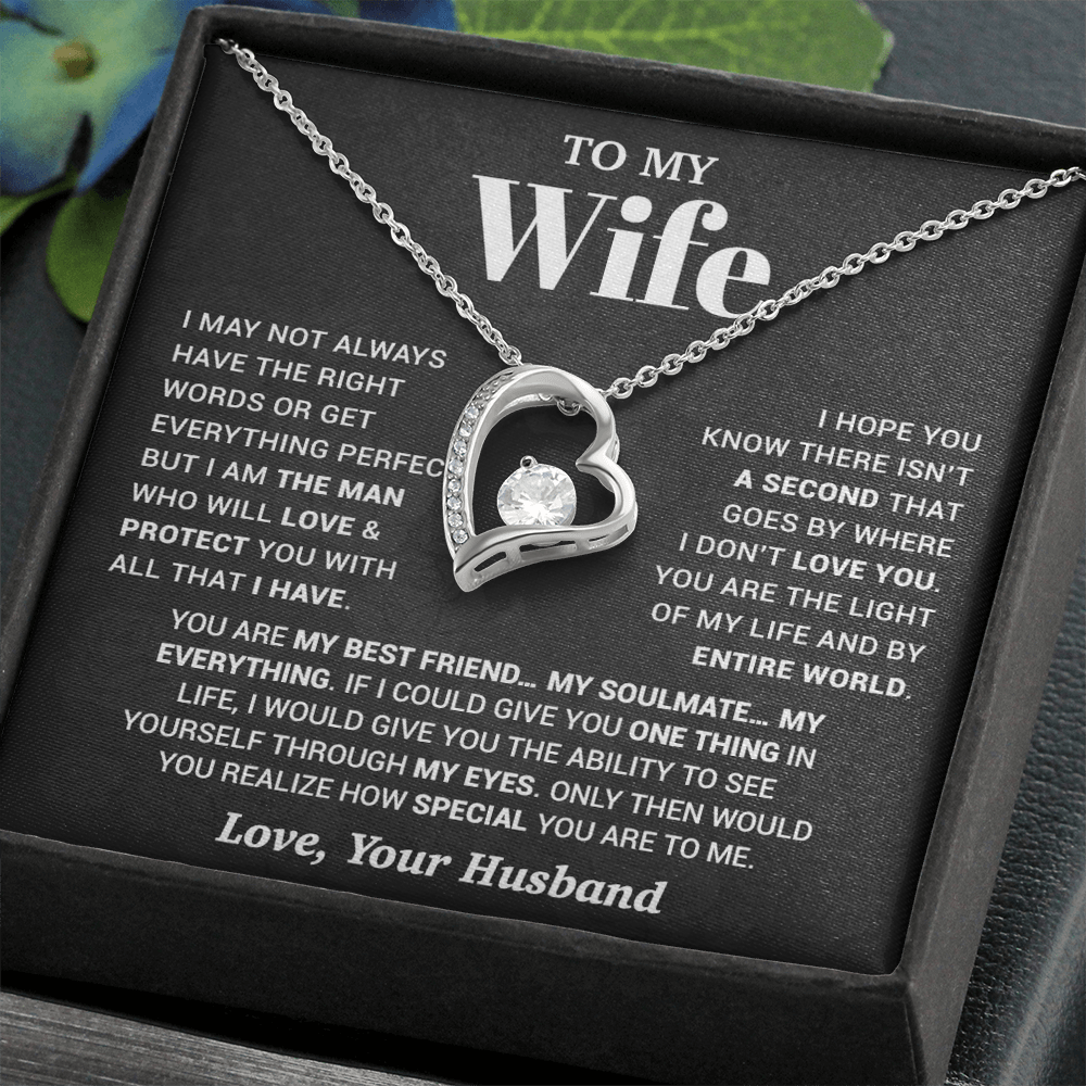 To My Wife Necklace, Christmas Gifts For Women, Anniversary Gift For Wife 13_10_Black