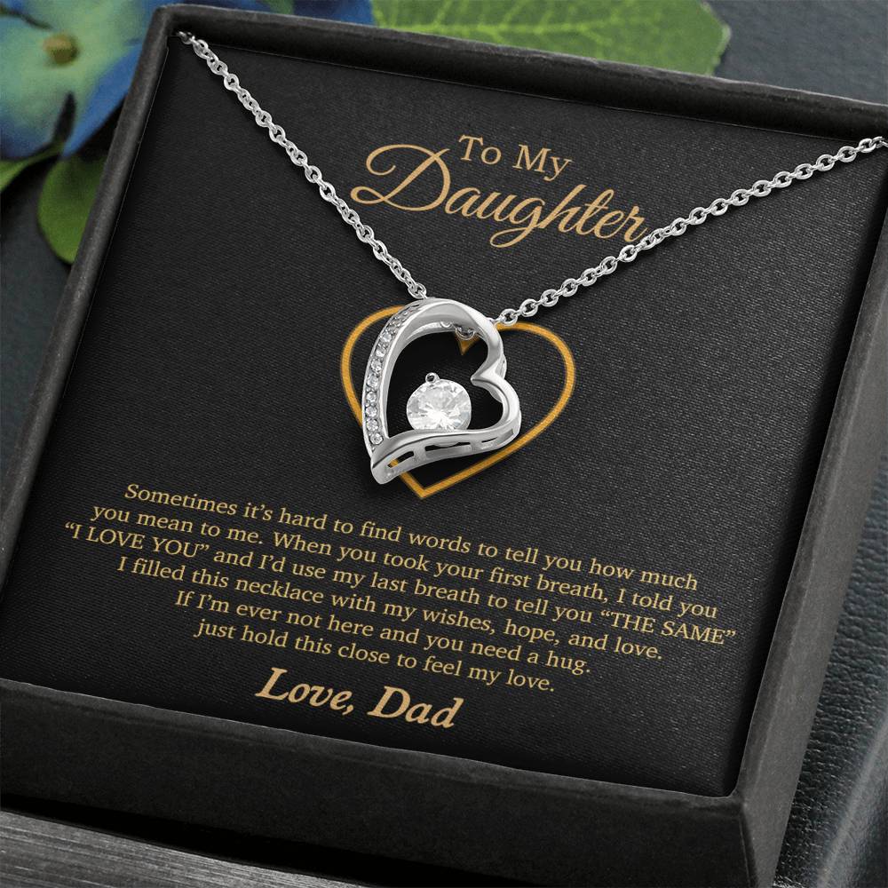To My Daughter Necklace, Gift For Daughter From Dad, Daughter Father Necklace 3_11
