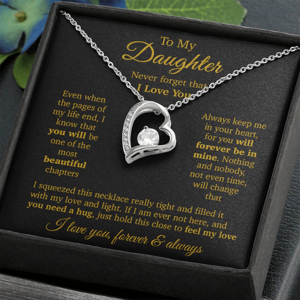 To My Daughter Necklace, Daughter Father Necklace, Daughter Gift From Dad, Mom 11_11