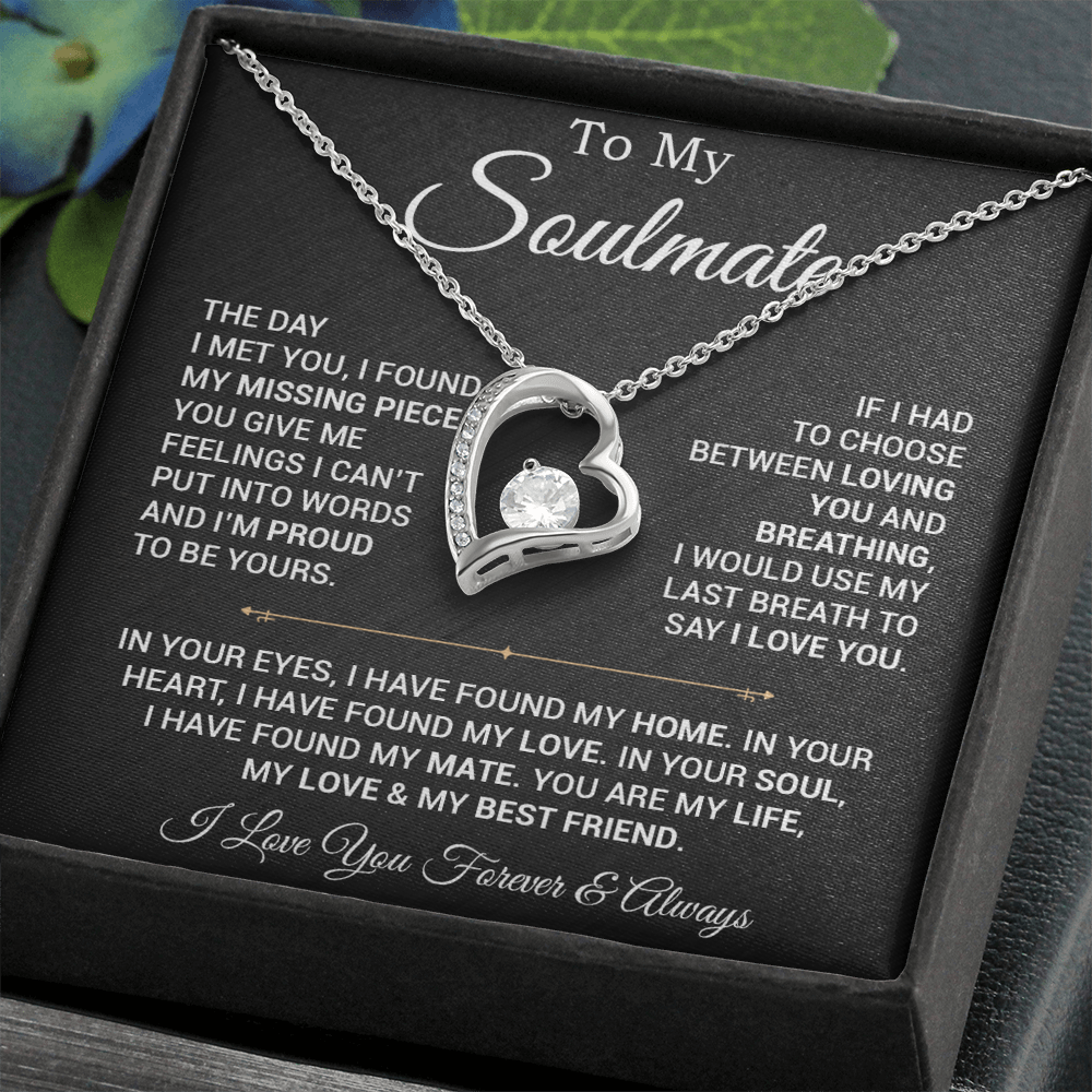 To My Soulmate Necklace, Valentines Day Gift, Gift For Wife, Anniversary Gift 29_2