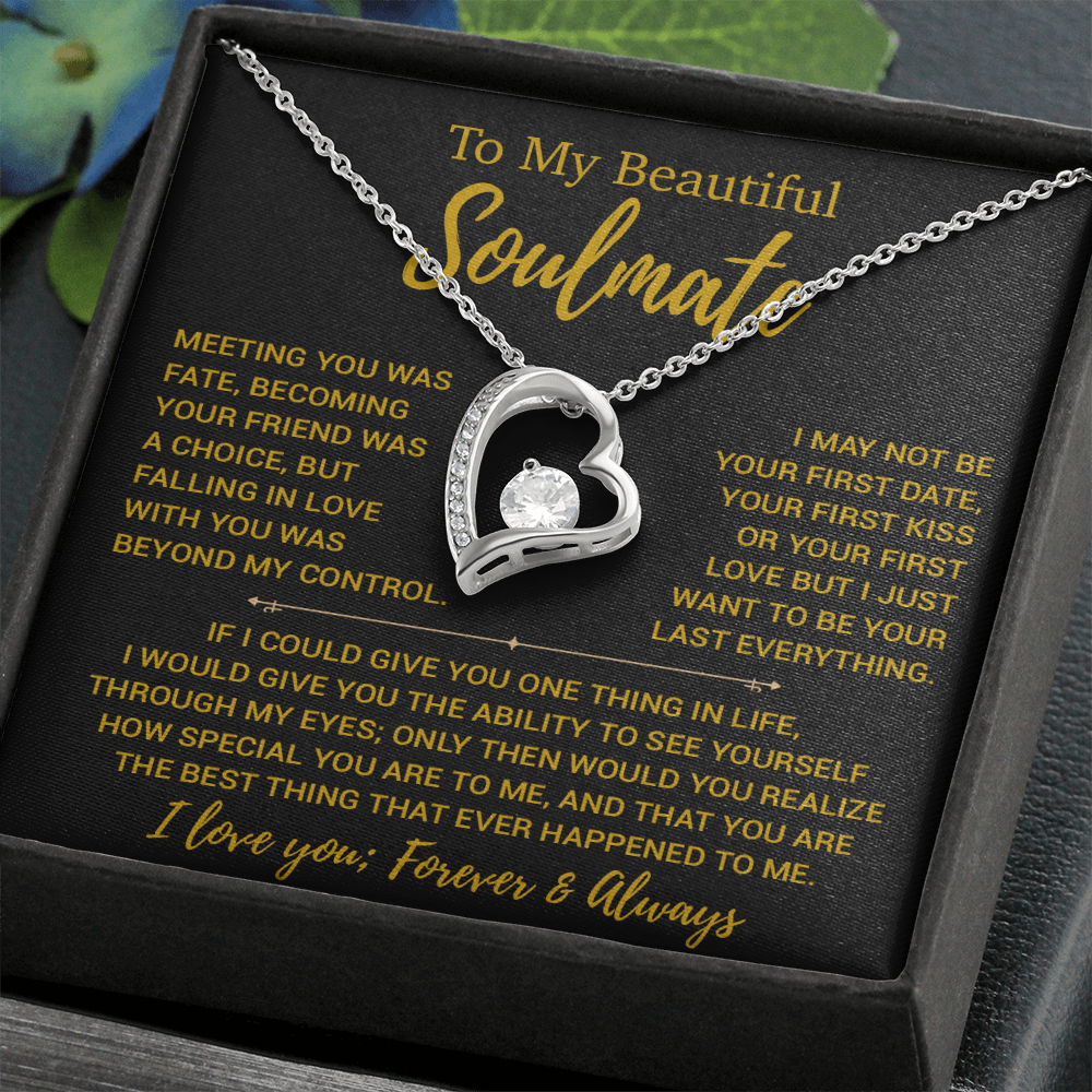 To My Soulmate Necklace, Valentines Day Gift, Gift For Wife, Anniversary Gift 23_12