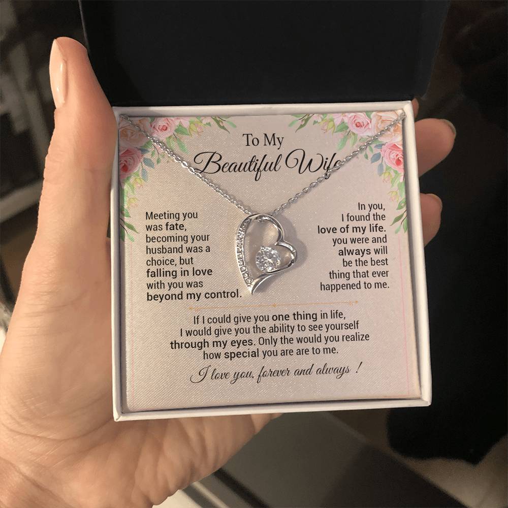 To My Wife Necklace, Anniversary Gift For Wife, Christmas Gifts