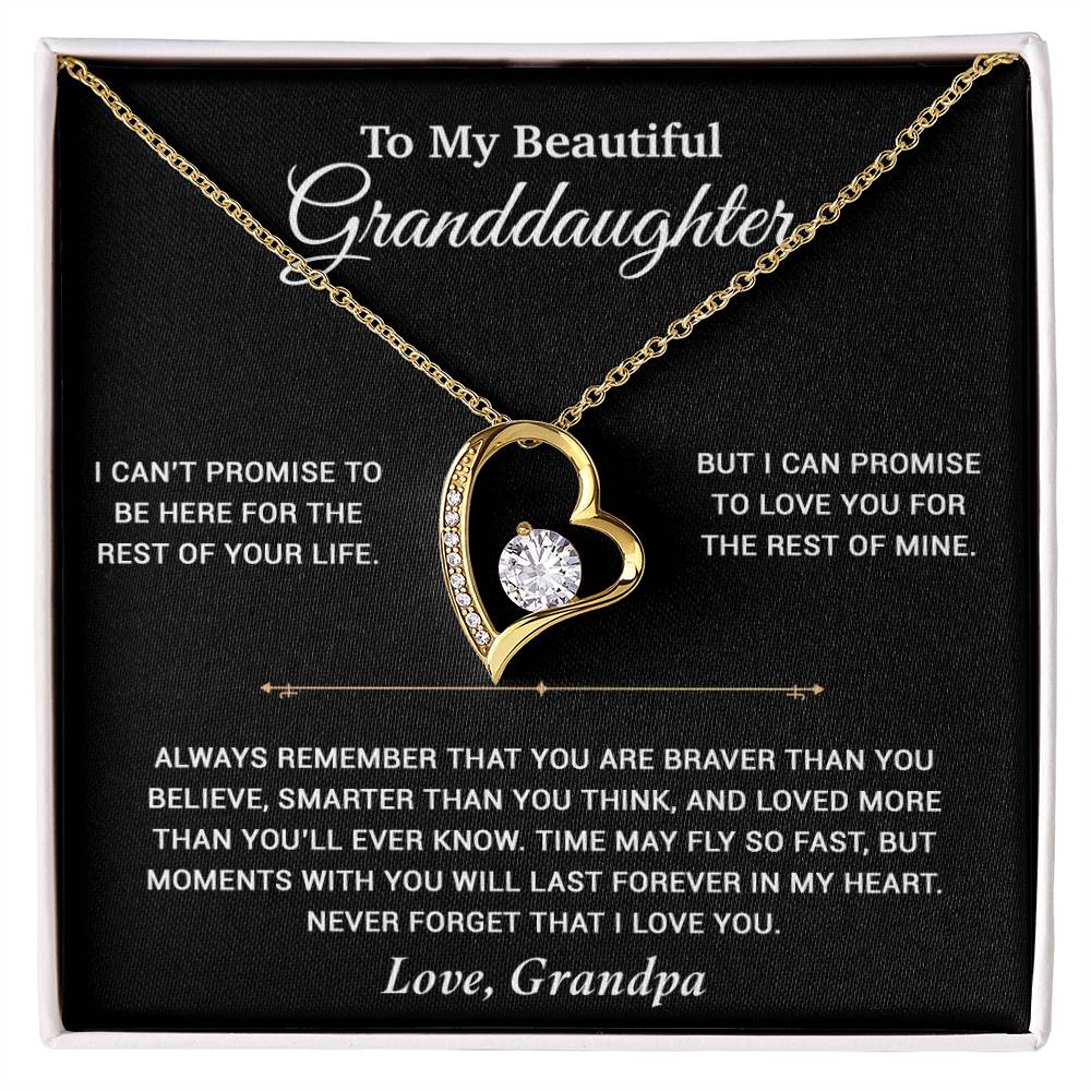 To My Granddaughter Necklace, Birthday Gift For Granddaughter, Birthday Gifts