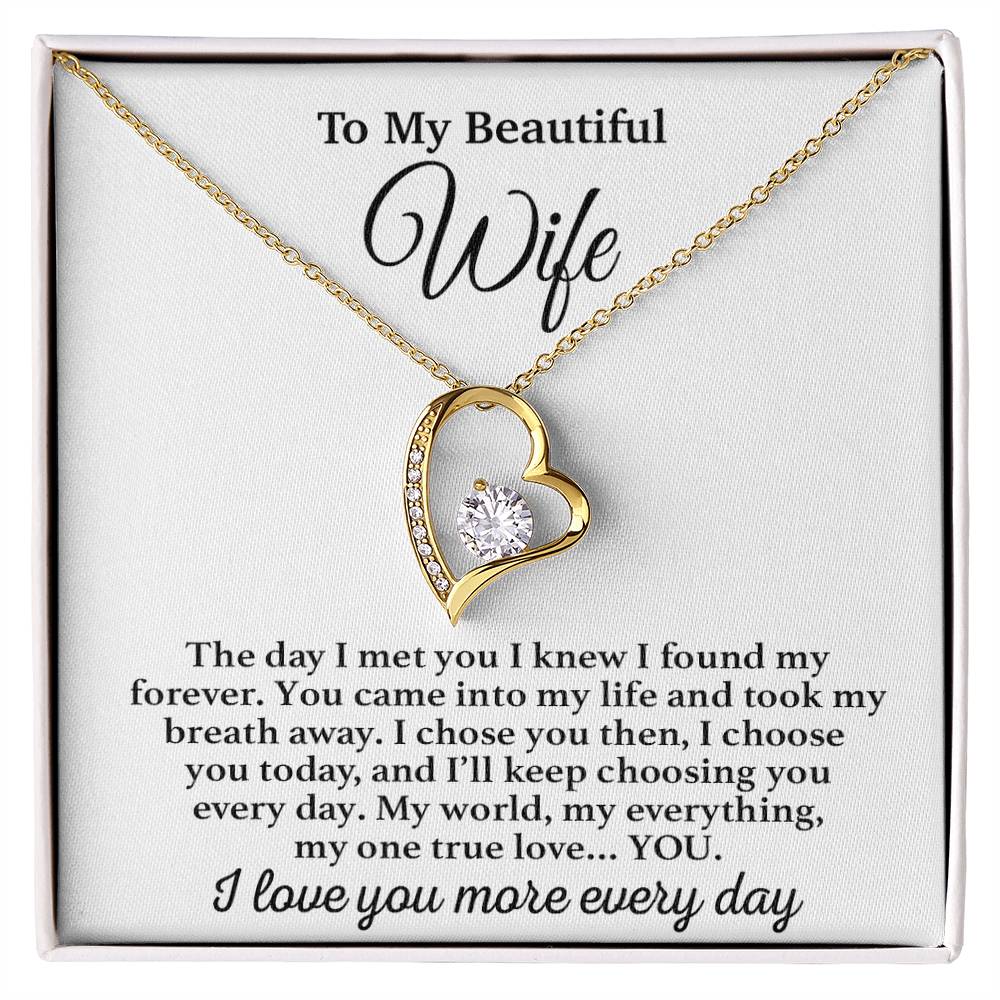 To My Wife Necklace, Gift From Husband, Anniversary Jewelry Gifts Wife 22_3