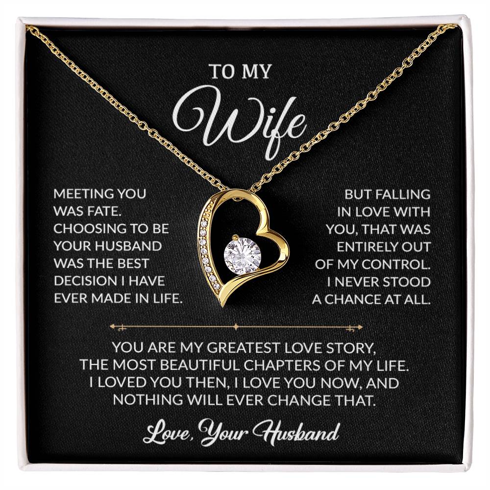To My Wife Necklace, Gift For Wife, Anniversary Gift For Wife, Christmas Gift