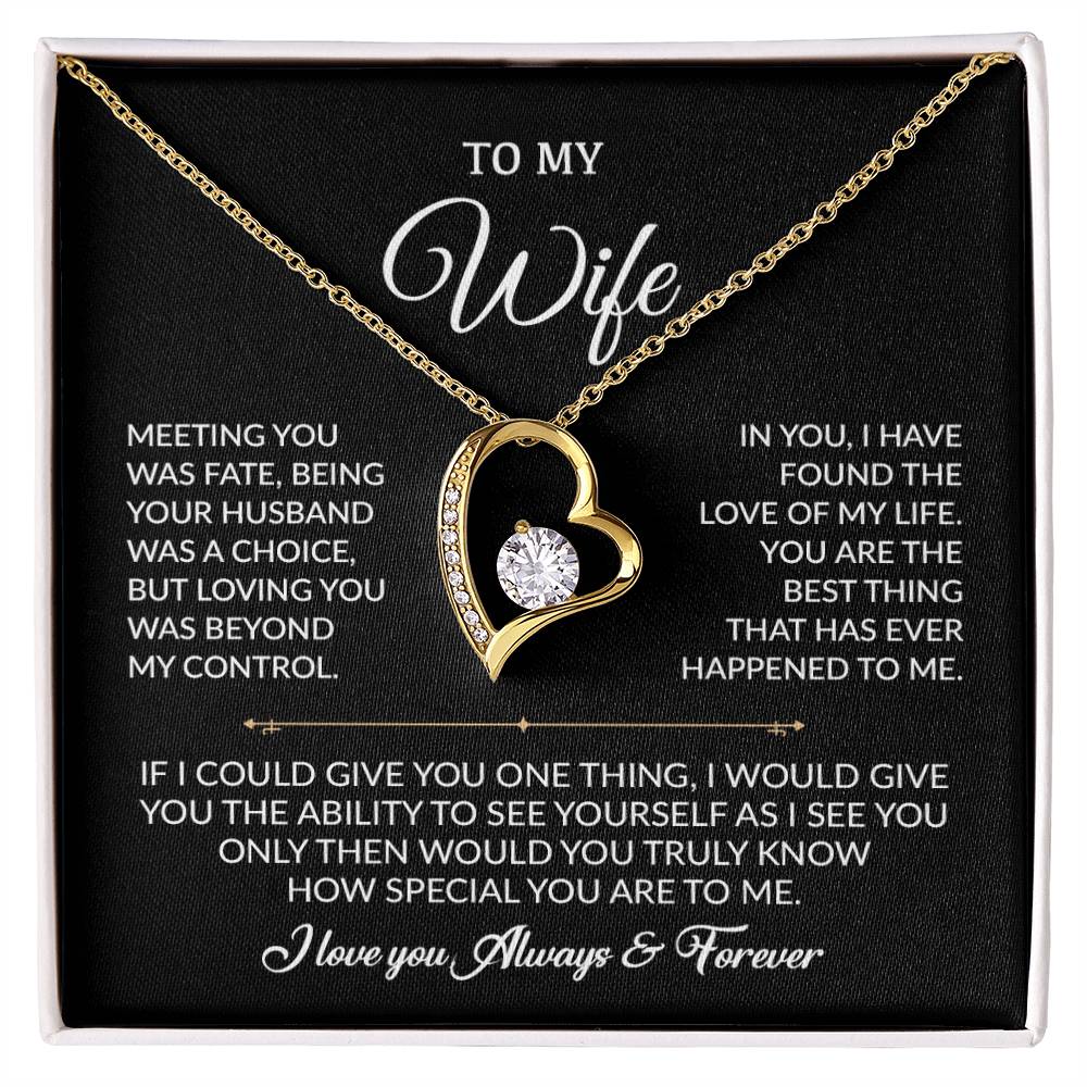 To My Wife Necklace, Gift For Wife, Anniversary Gift For Wife, Necklace For Wife