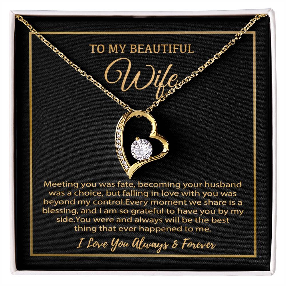 To My Wife Necklace, Christmas Gifts For Women, Anniversary Gift For Wife 19_12