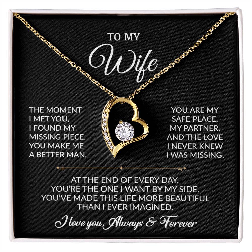 To My Wife Necklace, Gift For Wife, Anniversary Gift For Wife, Necklace For Wife