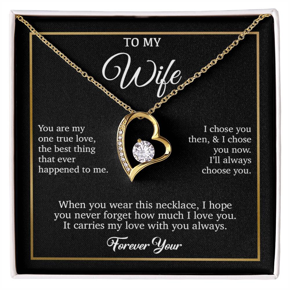 To My Wife Necklace, Gift For Wife, Anniversary Gift For Wife, Necklace For Wife