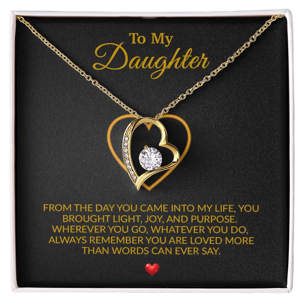 To My Daughter Necklace, Gift for Daughter from Dad, Father Daughter Necklace