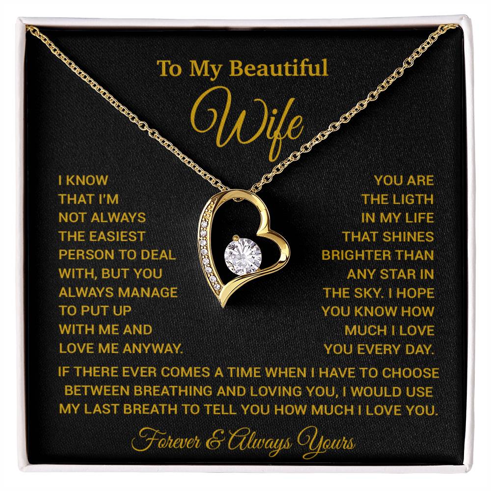 To My Wife Necklace, Christmas Gifts For Wife, Anniversary Cute Gift For Wife_6_9_Gold