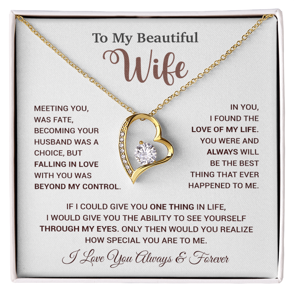 To My Wife Necklace, Wife Gift From Husband, Wife Husband Necklace, Christmas Gift 20_9