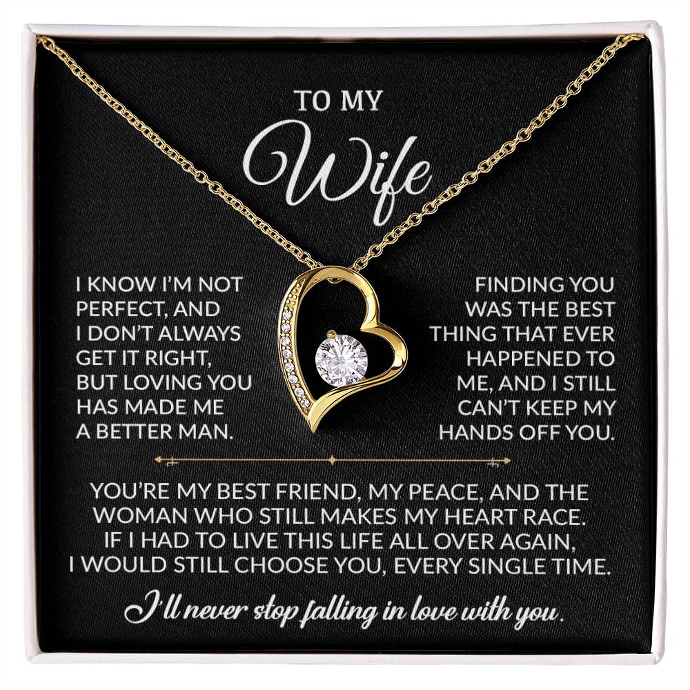 To My Wife Necklace, Gift For Wife, Anniversary Gift For Wife, Necklace For Wife