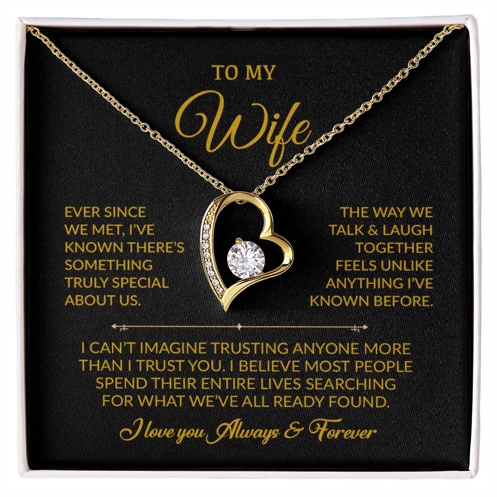 To My Wife Necklace, Gift For Wife, Anniversary Gift For Wife, Necklace For Wife