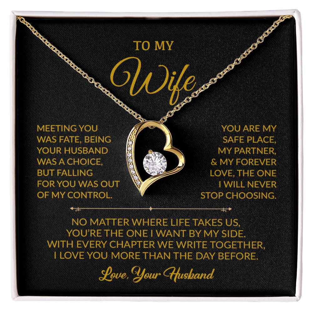 To My Wife Necklace, Gift For Wife, Anniversary Gift For Wife, Necklace For Wife