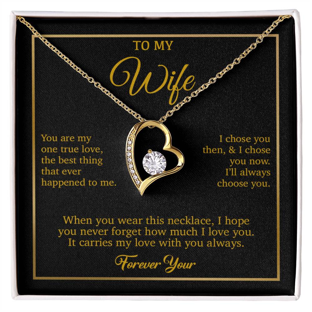 To My Wife Necklace, Gift For Wife, Anniversary Gift For Wife, Necklace For Wife