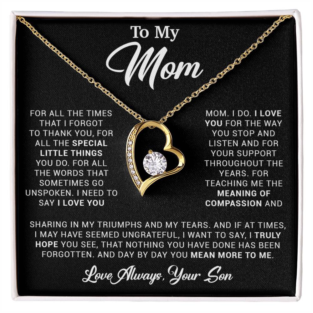 To My Mom Gift for Mother from Son From Daughter Mom Birthday Gift, Mothers Day_ 3_4_Black