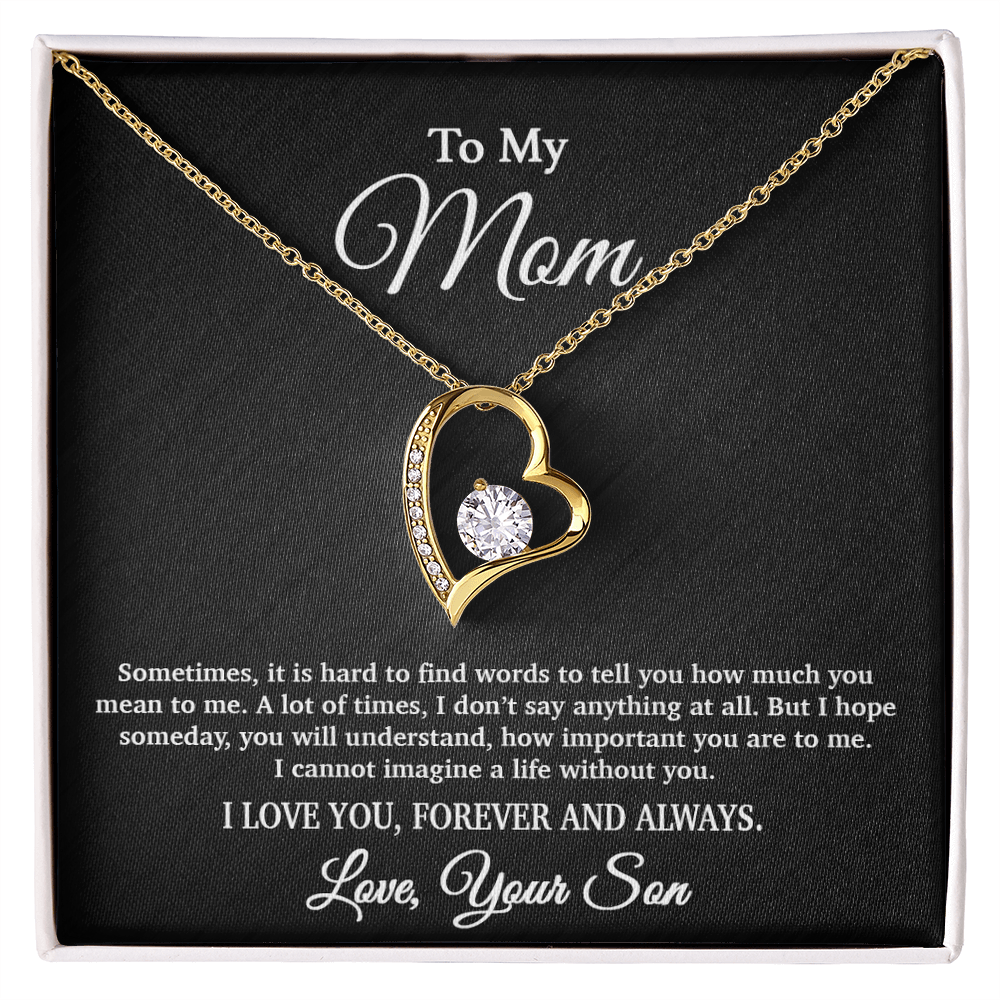 To My Mom Necklace, Gift From Son For Birthday, Mother's Day Gift 5_4