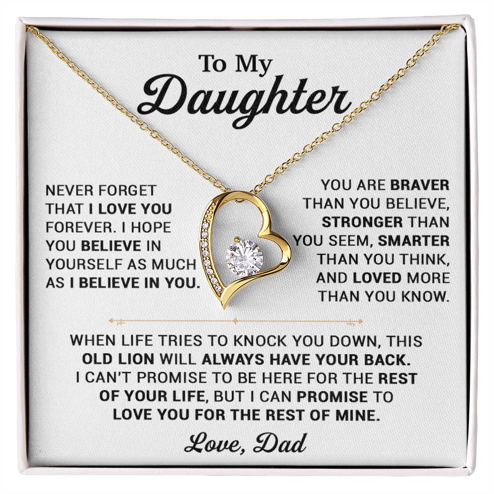 To My Daughter Necklace, Gift for Daughter from Dad, Daughter Father Necklace 25_10