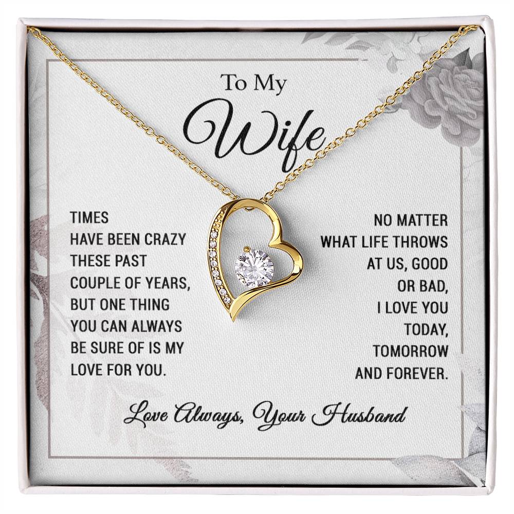 To My Wife Necklace Wife Gift from Husband, Anniversary Gift, Wife Birthday
