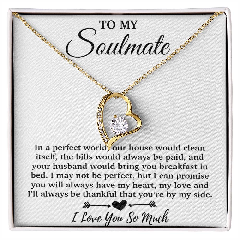 To My Soulmate Necklace, Soulmate Gift, Soulmate Jewelry Anniversary