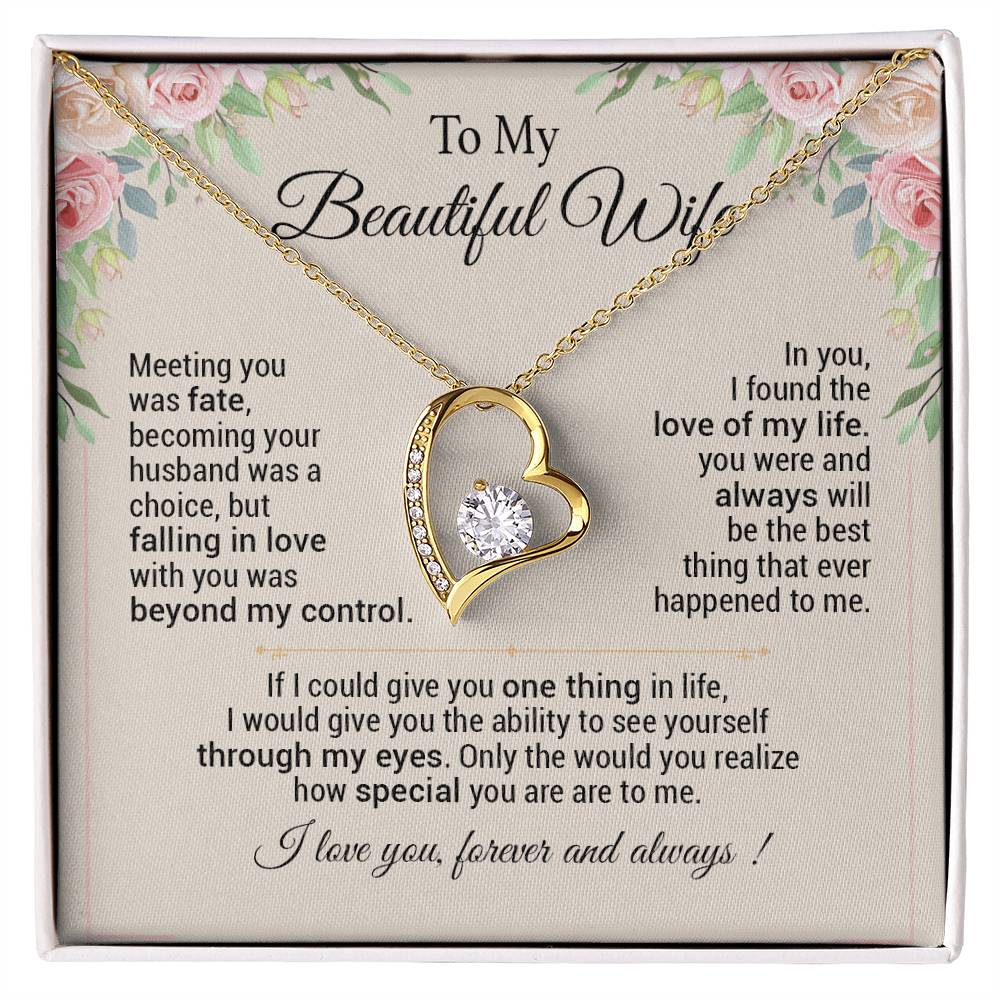 To My Wife Necklace, Anniversary Gift For Wife, Christmas Gifts