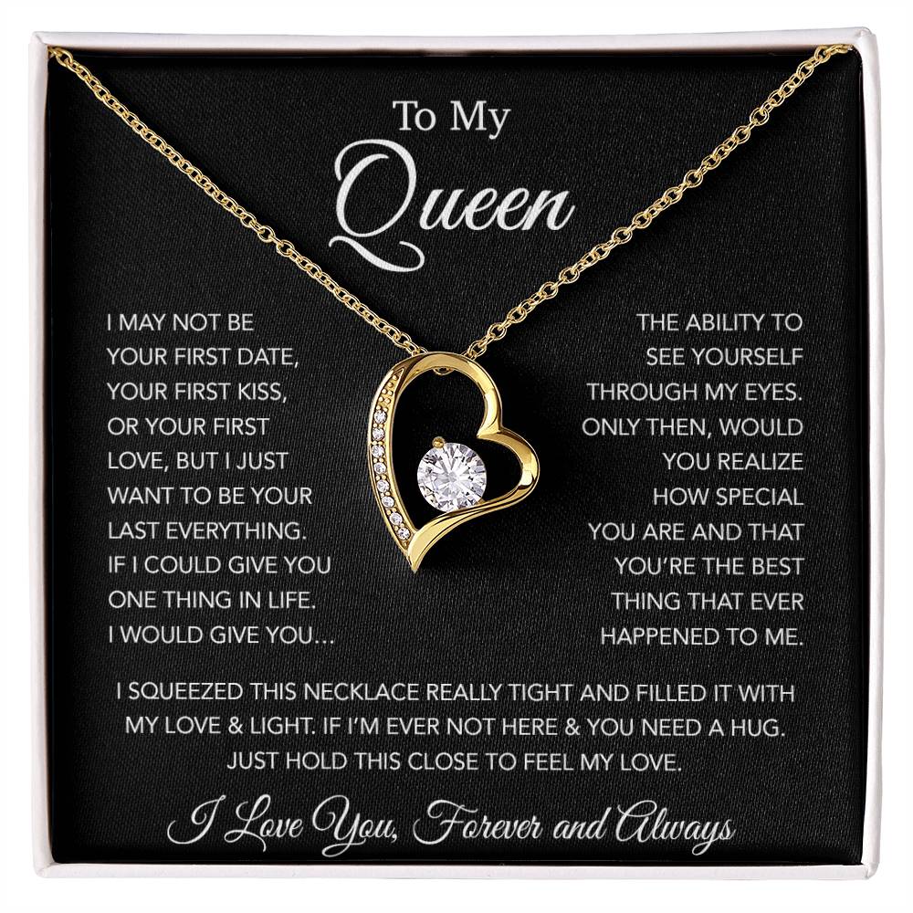 To My Queen Necklace, Anniversary Gift For Wife, Girlfriend Necklace, Birthday Gift For Wife 20_1