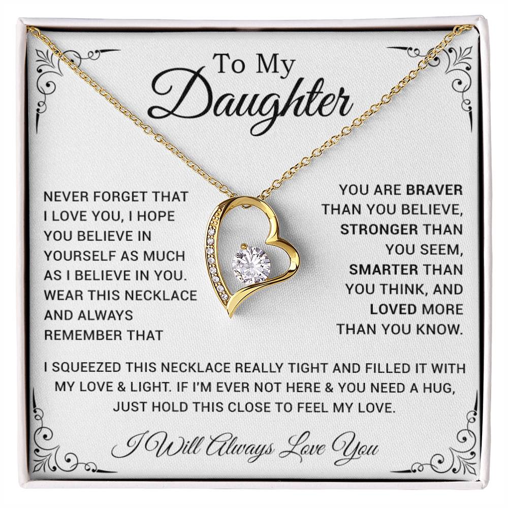 To My Daughter Necklace, Gift For Daughter From Dad, Father Daughter Necklace 28_10