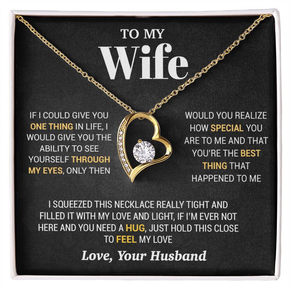 To My Wife Necklace, Christmas Gifts For Women, Anniversary Gift For Wife 2_10_Black