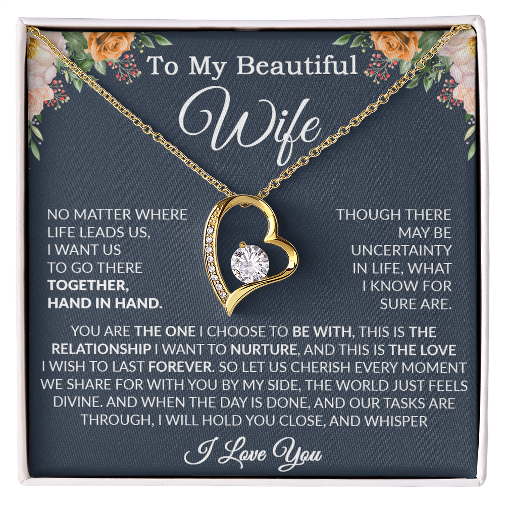 To My Wife Necklace, Wife Gift From Husband, Wife Husband Necklace, Christmas Gift 7_9