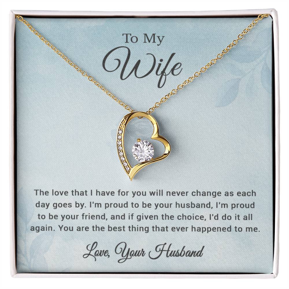 To My Wife Necklace, Christmas Gift, Gift For My Wife, Wife Birthday