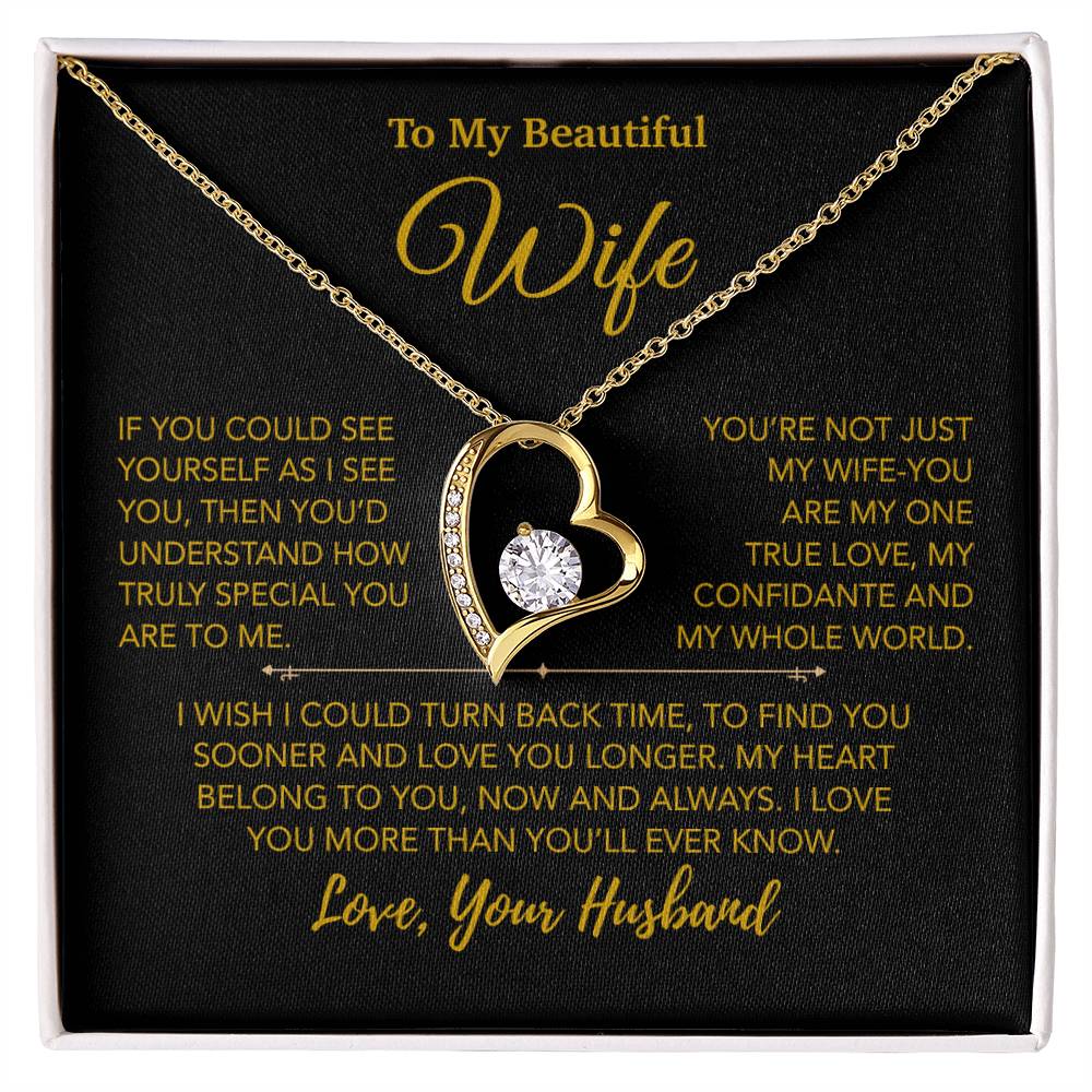 To My Wife Necklace, Vanlentines Gifts For Women, Anniversary Gift For Wife 28_12_Gold