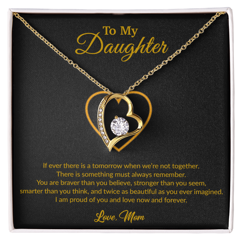 To My Daughter Necklace, Gift for Daughter from Mom, Mother Daughter Necklace