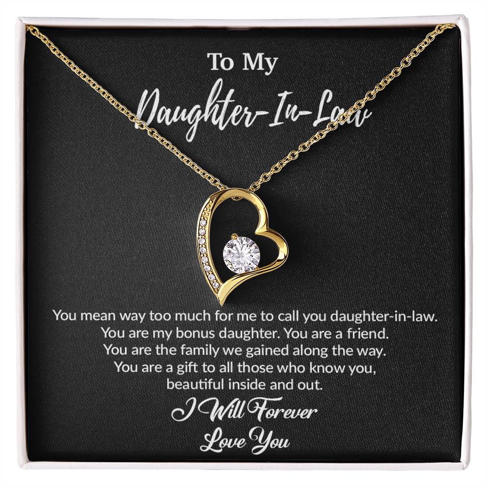 To My Daughter-In-Law Necklace, Gift For Daughter In Law, Daughter In Law Gift