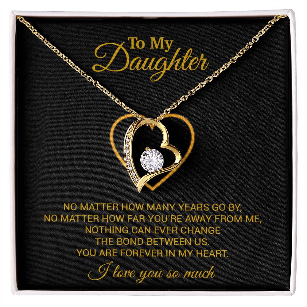 To My Daughter Necklace, Gift For Daughter From Dad, Daughter Father Necklace 12_7_Gold