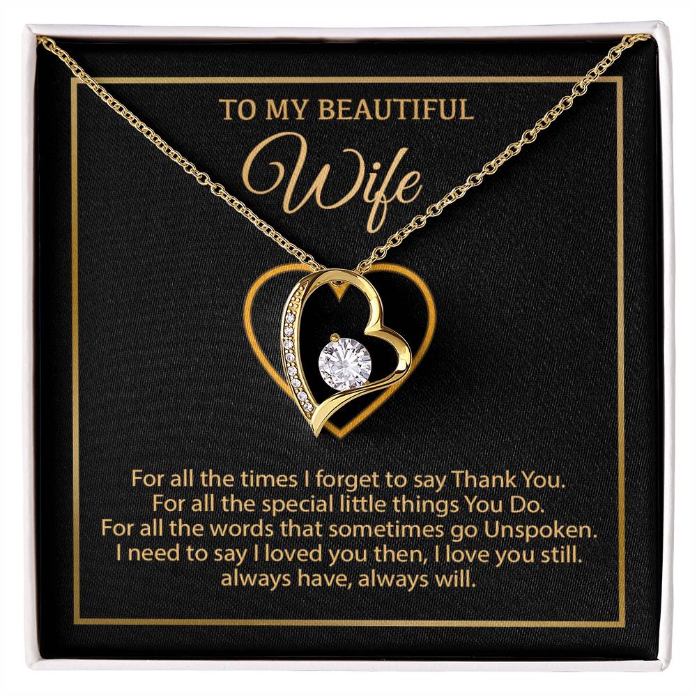 To My Wife Necklace, Gift For Wife, Anniversary Gift For Wife, Necklace For Wife 1_1