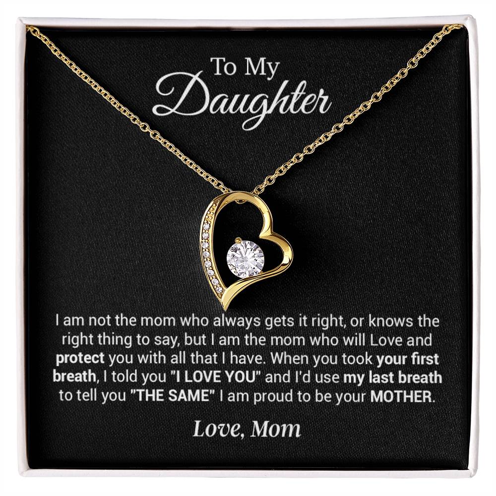 To My Daughter Necklace, Gift For Daughter From Mother, Mother's Day Gift