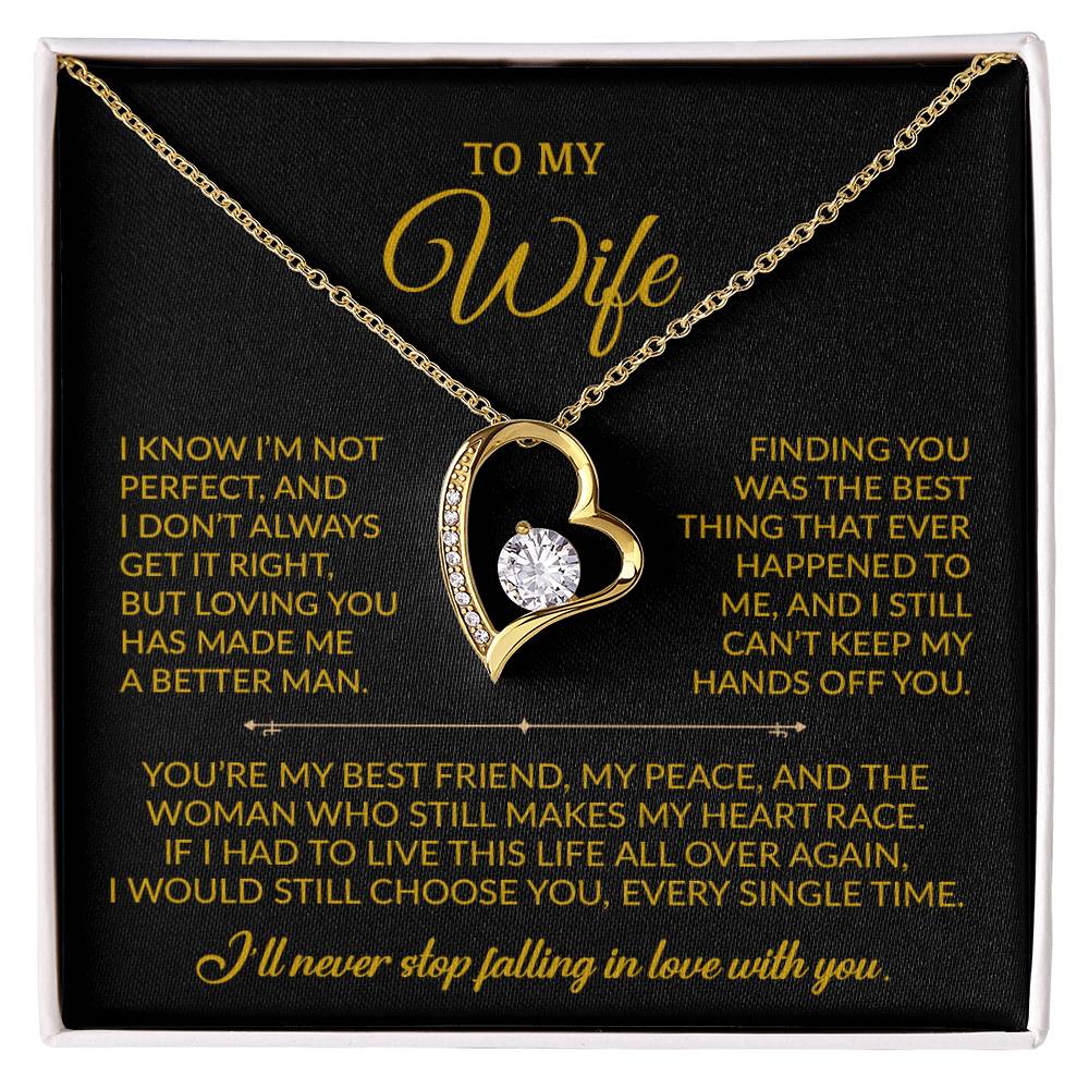 To My Wife Necklace, Gift For Wife, Anniversary Gift For Wife, Christmas Gift