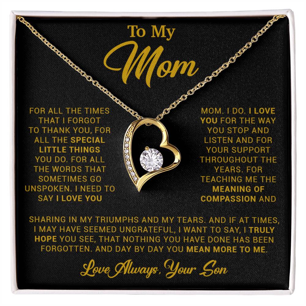 To My Mom Gift for Mother from Son From Daughter Mom Birthday Gift, Mothers Day_ 3_4_Gold