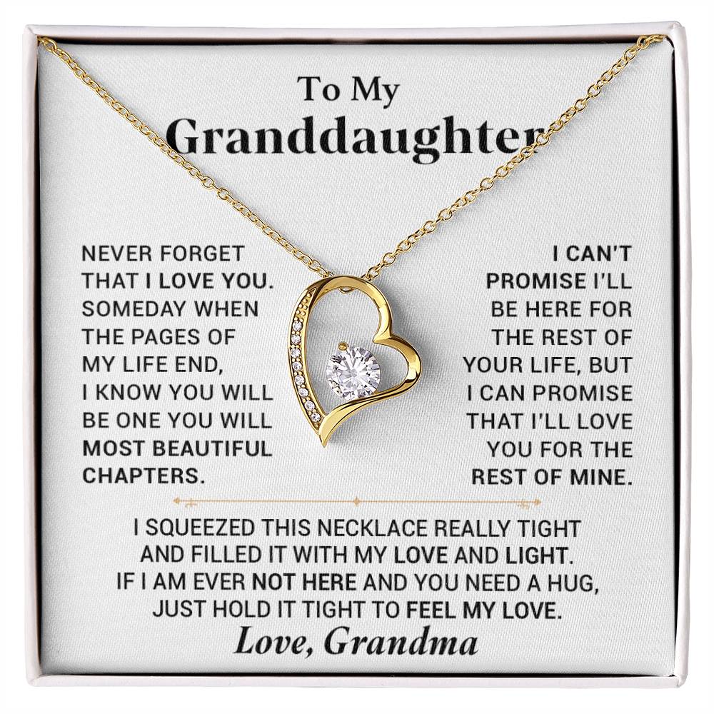 To My Granddaughter Necklace, Granddaughter Gift from Grandma, Gift from Grandpa 28_7