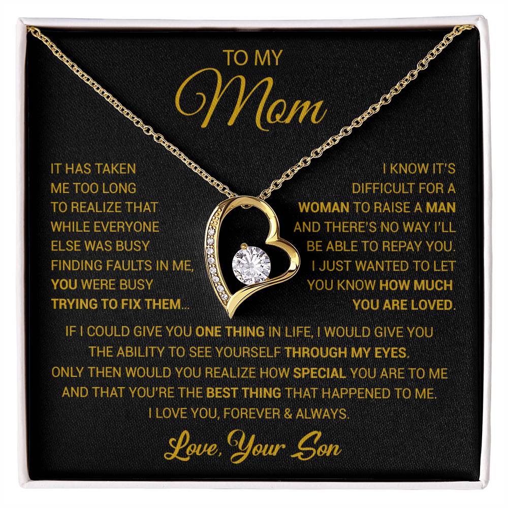To My Mom Necklace, Mama, Gift From Son For Birthday, Mother 's Day Gift 26_2_Gold
