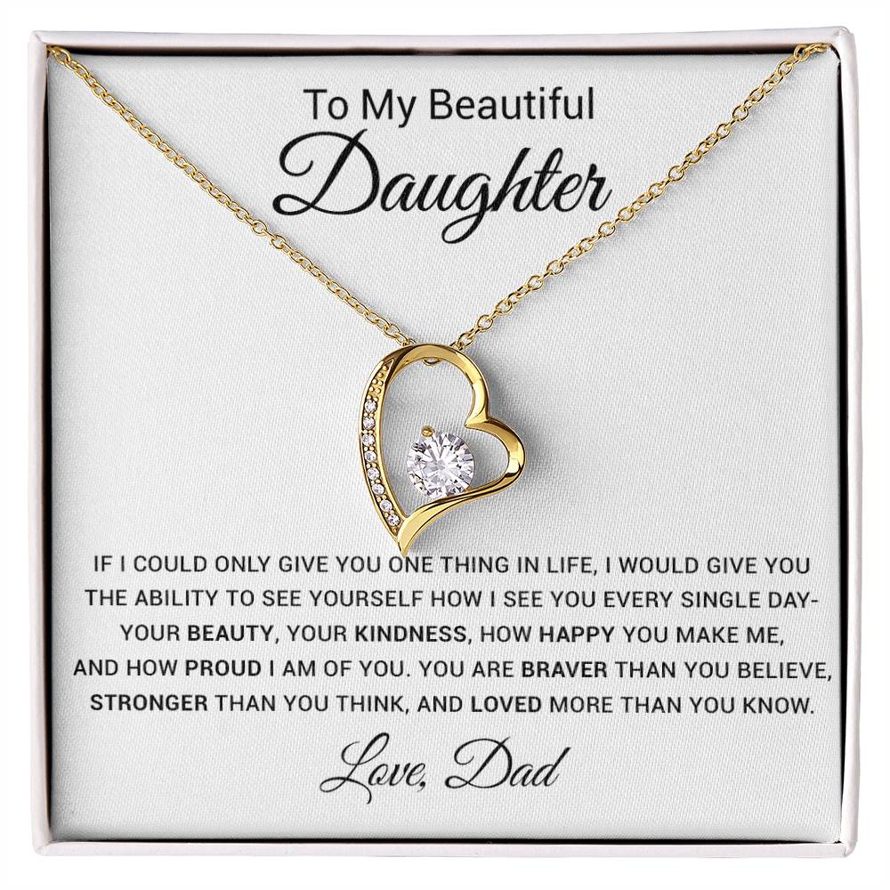 To My Daughter Necklace, Gift For Daughter From Dad, Father Daughter Necklace 9_4