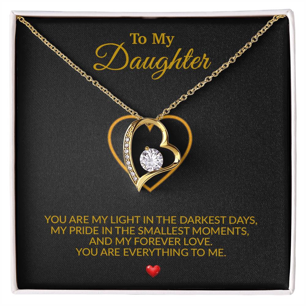 To My Daughter Necklace, Gift for Daughter from Dad, Father Daughter Necklace